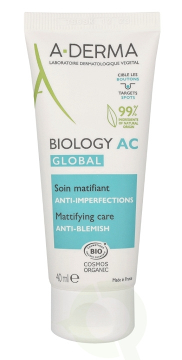 A-Derma Biology AC Global Anti imperfections Treatment 40 ml in de groep BEAUTY & HEALTH / Huidsverzorging / Lichaamsverzorging / Body lotion bij TP E-commerce Nordic AB (C77932)