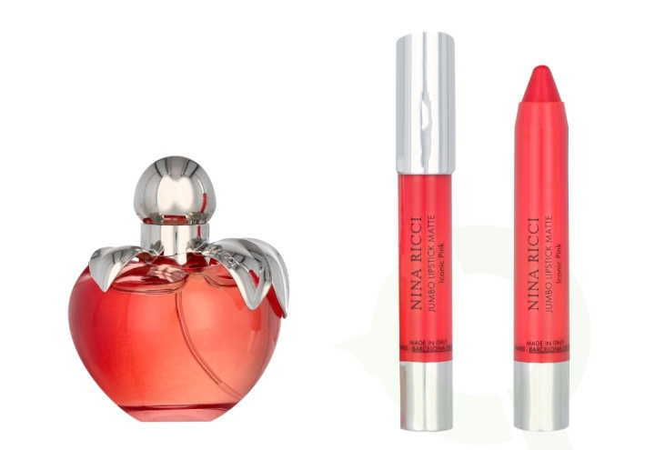 Nina Ricci Nina Giftset 52.5 ml Edt Spray 50ml/Lipstick 2,5gr in de groep BEAUTY & HEALTH / Cadeausets / Cadeausets voor haar bij TP E-commerce Nordic AB (C77946)