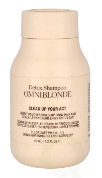 Omniblonde Clean Up Your Act Detox Shampoo 40 ml in de groep BEAUTY & HEALTH / Haar & Styling / Haarverzorging / Shampoo bij TP E-commerce Nordic AB (C77988)