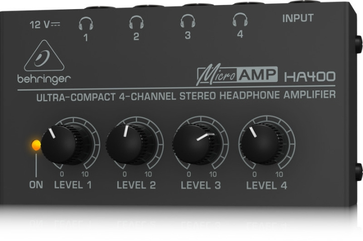 BEHRINGER MicroAMP HA400 Gehoorversterker in de groep SPORT, VRIJE TIJD & HOBBY / Hobby / Muziek / Accessoires voor muziekinstrumenten bij TP E-commerce Nordic AB (C78044)