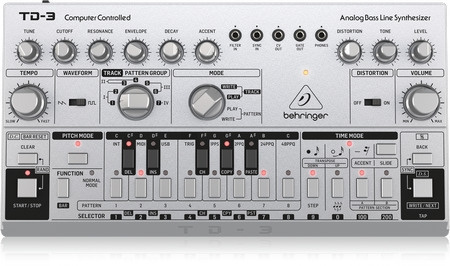 BEHRINGER TD-3-SR synthesizer, grijs in de groep SPORT, VRIJE TIJD & HOBBY / Hobby / Muziek / Accessoires voor muziekinstrumenten bij TP E-commerce Nordic AB (C78138)