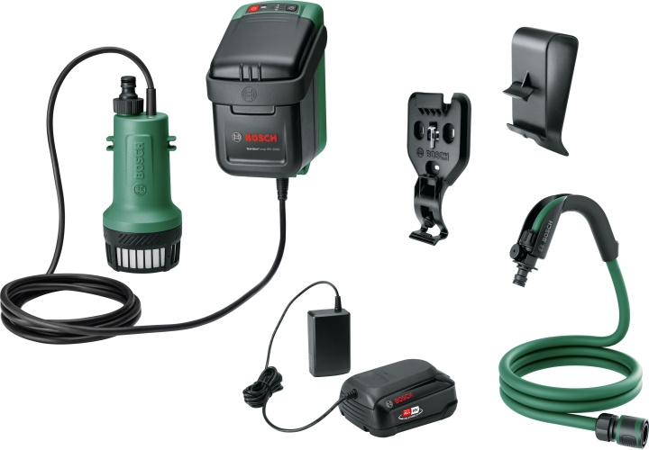 Bosch GardenPump 18V-2000 oplaadbare waterpomp, 2,5 Ah batterij in de groep HUISHOUDEN & TUIN / Gereedschap / Overig Elektrisch Gereedschap bij TP E-commerce Nordic AB (C78331)