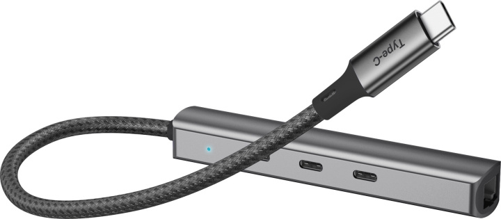 Bluecloud USB-C naar USB-C hub en gigabit ethernet adapter in de groep COMPUTERS & RANDAPPARATUUR / Computeraccessoires / USB-hubs bij TP E-commerce Nordic AB (C78392)