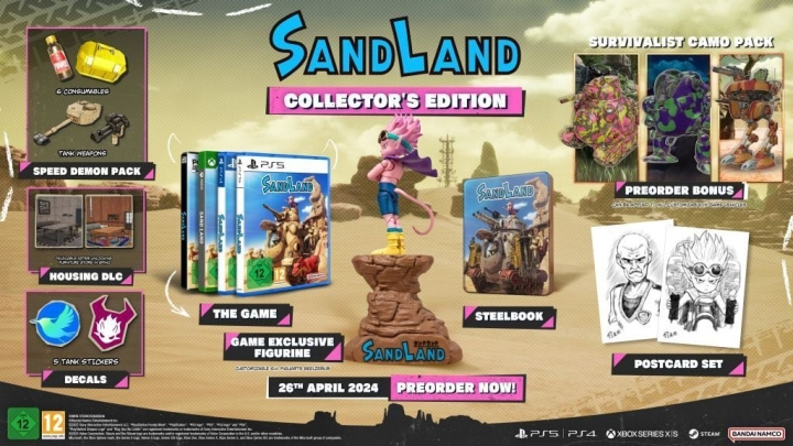 Bandai Namco Entertainment Sand Land - Verzamelaarseditie (PS5) in de groep HOME ELECTRONICS / Spelconsoles en accessoires / Sony PlayStation 5 bij TP E-commerce Nordic AB (C78417)