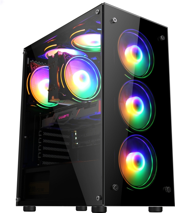 Blackstorm Artemis 205B ATX-kast met venster, zwart in de groep COMPUTERS & RANDAPPARATUUR / Computeronderdelen / Chassis bij TP E-commerce Nordic AB (C78433)