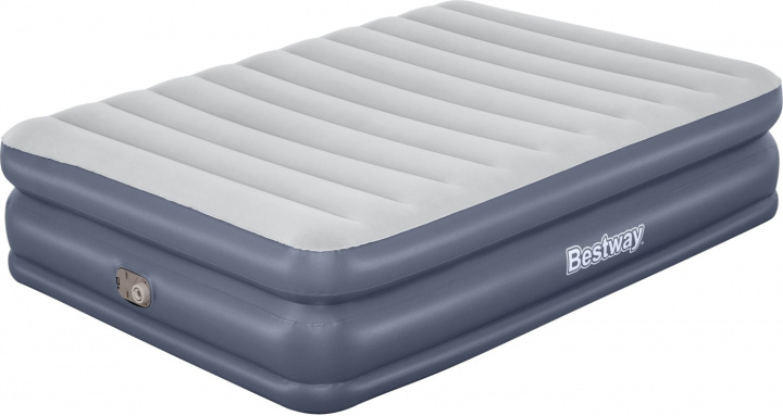 Bestway Tritech Quadcomfort luchtbed Queen met luchtvulling, ingebouwde pomp, 203 x 152 x 51 cm in de groep SPORT, VRIJE TIJD & HOBBY / Buitenrecreatie / Luchtbedden bij TP E-commerce Nordic AB (C78509)