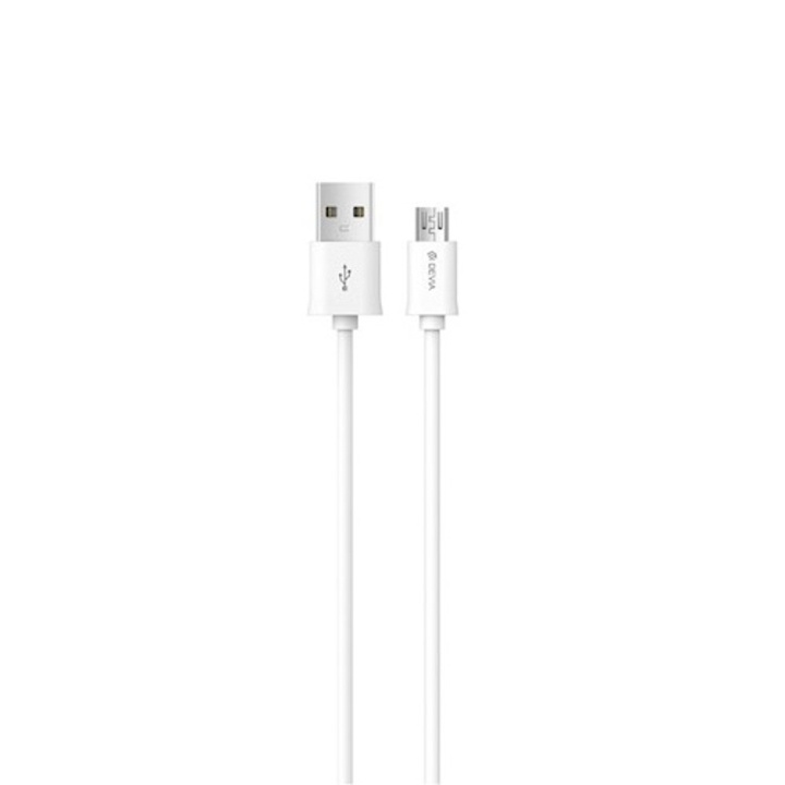 Devia kabel Smart EC081 USB - MicroUSB 1,0 m 2,1A vit in de groep SMARTPHONE & TABLETS / Opladers & Kabels / Kabels / Kabels microUSB bij TP E-commerce Nordic AB (C78526)