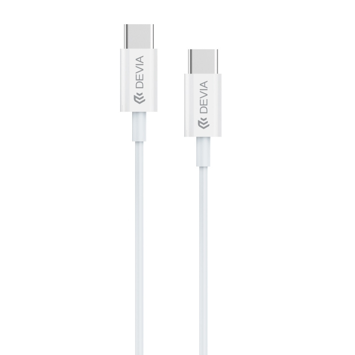 Devia kabel Smart EC042 PD USB-C - USB-C 60W 3A vit in de groep SMARTPHONE & TABLETS / Opladers & Kabels / Kabels / Kabels Type C bij TP E-commerce Nordic AB (C78539)