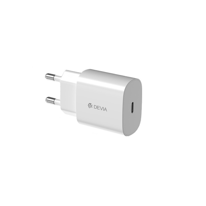 Devia väggladdare Rocket PD 20W 1x USB-C vit in de groep SMARTPHONE & TABLETS / Opladers & Kabels / Wandoplader / Wandoplader Type C bij TP E-commerce Nordic AB (C78590)