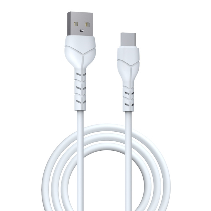 Devia kabel Kintone EC145 USB - USB-C 1,0 m 2,1A vit in de groep SMARTPHONE & TABLETS / Opladers & Kabels / Kabels / Kabels Type C bij TP E-commerce Nordic AB (C78594)