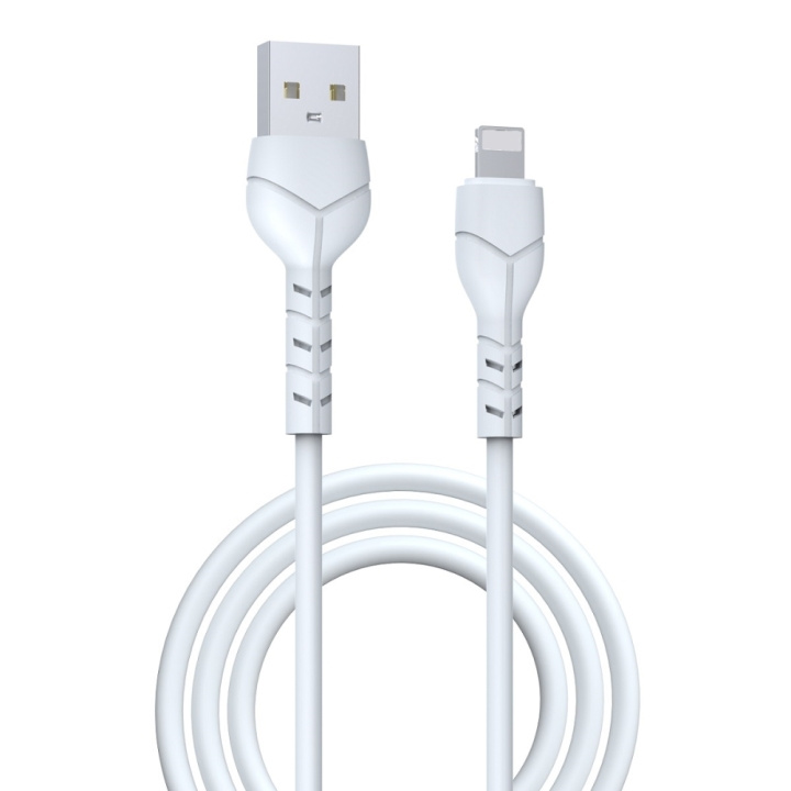 Devia kabel Kintone EC143 USB - Lightning 1,0 m 2,1A vit in de groep SMARTPHONE & TABLETS / Opladers & Kabels / Kabels / Kabels Lightning bij TP E-commerce Nordic AB (C78595)