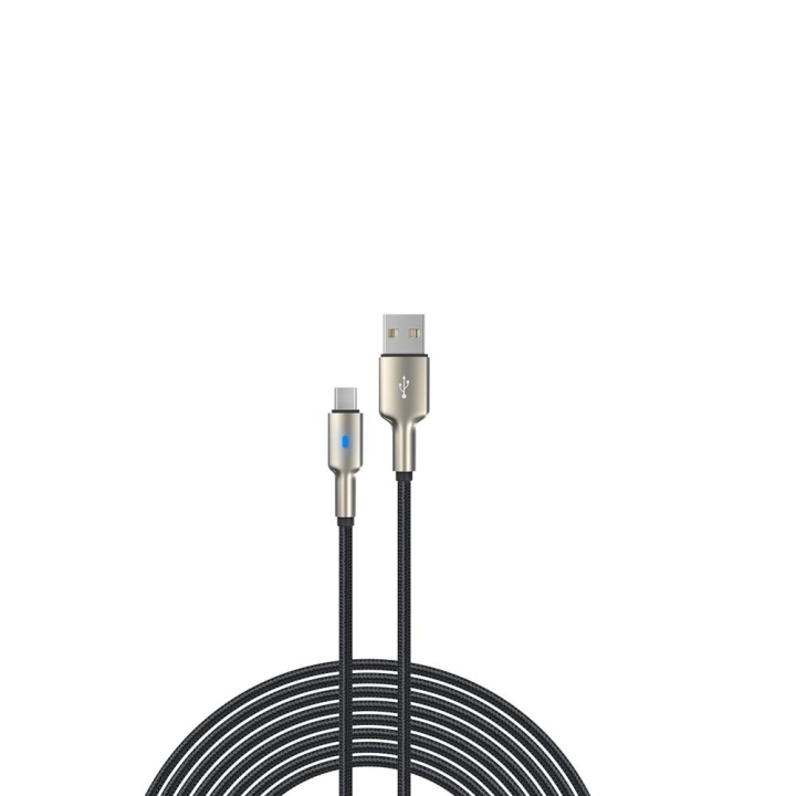 Devia kabel Mars EC313 USB - USB-C 1,5 m 2,1A svart in de groep SMARTPHONE & TABLETS / Opladers & Kabels / Kabels / Kabels Type C bij TP E-commerce Nordic AB (C78606)