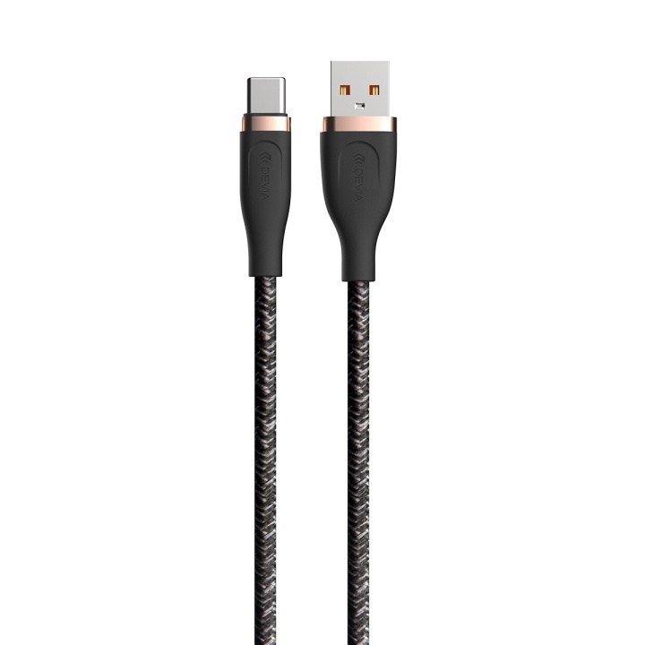 Devia kabel Star EC311 USB - USB-C 1,5 m 2,4A svart in de groep SMARTPHONE & TABLETS / Opladers & Kabels / Kabels / Kabels Type C bij TP E-commerce Nordic AB (C78615)