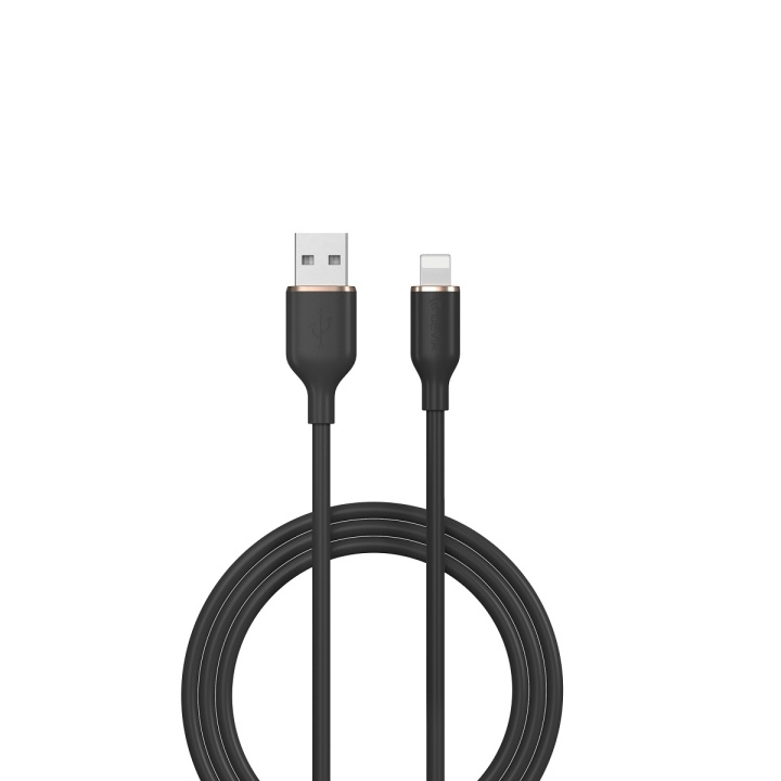 Devia kabel Jelly EC630 USB - Lightning 1,2 m 2,4A svart in de groep SMARTPHONE & TABLETS / Opladers & Kabels / Kabels / Kabels Lightning bij TP E-commerce Nordic AB (C78629)