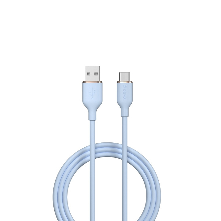 Devia kabel Jelly EC629 USB - USB-C 1,2 m 2,4A blå in de groep SMARTPHONE & TABLETS / Opladers & Kabels / Kabels / Kabels Type C bij TP E-commerce Nordic AB (C78635)