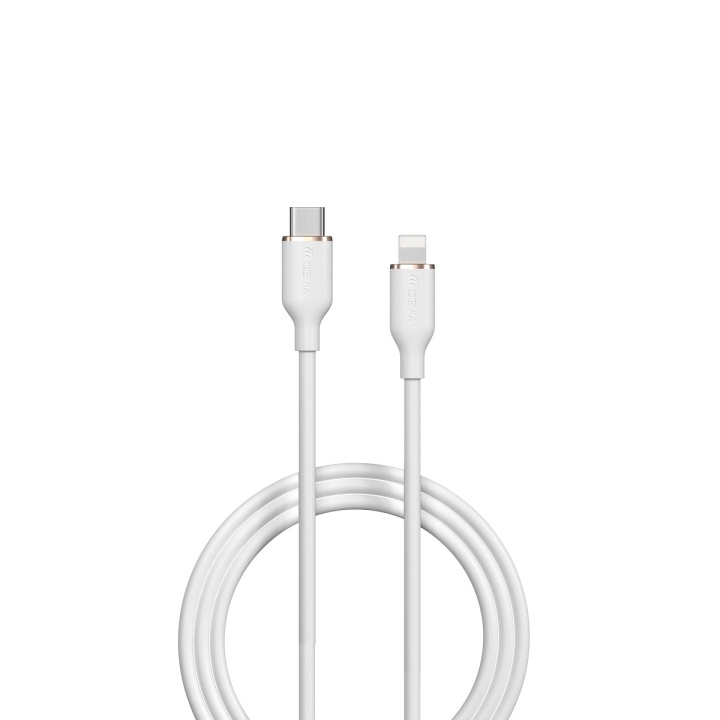 Devia kabel Jelly EC631 USB-C - Lightning 1,2 m 27W vit in de groep SMARTPHONE & TABLETS / Opladers & Kabels / Kabels / Kabels Lightning bij TP E-commerce Nordic AB (C78638)