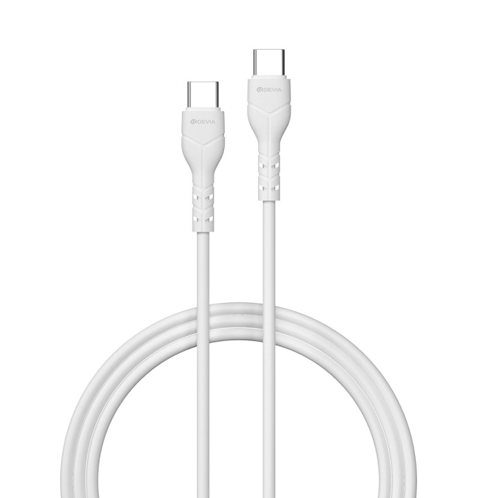 Devia kabel Kintone EC151 USB-C - USB-C 1,0 m 3A vit in de groep SMARTPHONE & TABLETS / Opladers & Kabels / Kabels / Kabels Type C bij TP E-commerce Nordic AB (C78650)