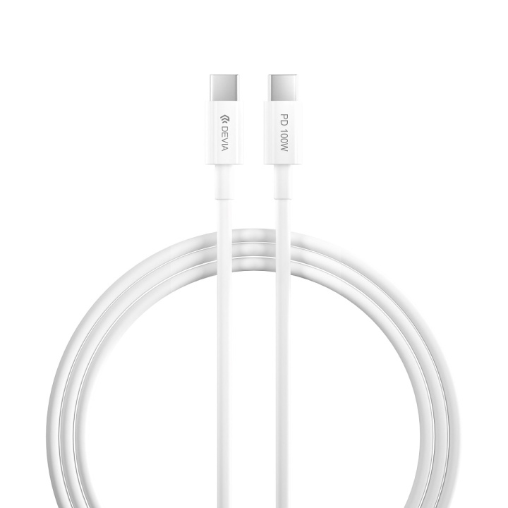 Devia kabel Smart EC317 PD USB-C - USB-C 1,5 m 100W 5A vit in de groep SMARTPHONE & TABLETS / Opladers & Kabels / Kabels / Kabels Type C bij TP E-commerce Nordic AB (C78654)