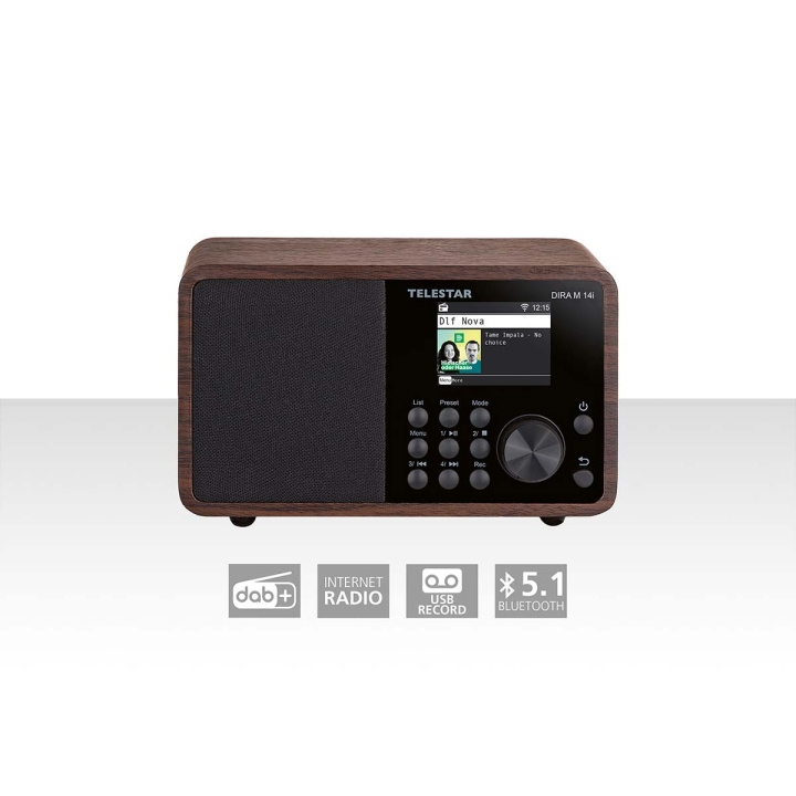 TELESTAR DIRA M 14i multifunctionele radio hout in de groep HOME ELECTRONICS / Audio & Beeld / Thuisbioscoop, Hifi en Draagbaar / Radio & Wekkers / Draadloze audiozender bij TP E-commerce Nordic AB (C78697)