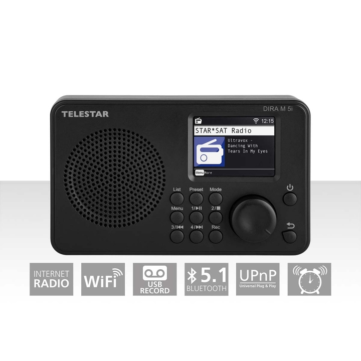 TELESTAR DIRA M 5i Internet Radio Zwart in de groep HOME ELECTRONICS / Audio & Beeld / Thuisbioscoop, Hifi en Draagbaar / Radio & Wekkers / Draadloze audiozender bij TP E-commerce Nordic AB (C78698)