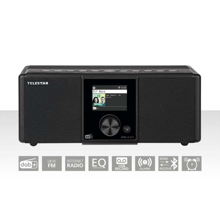 TELESTAR DIRA S21i+ EWF Multifunctionele Stereo Radio DAB+ / FM / Internet / Bluetooth Zwart in de groep HOME ELECTRONICS / Audio & Beeld / Thuisbioscoop, Hifi en Draagbaar / Radio & Wekkers / Draadloze audiozender bij TP E-commerce Nordic AB (C78702)