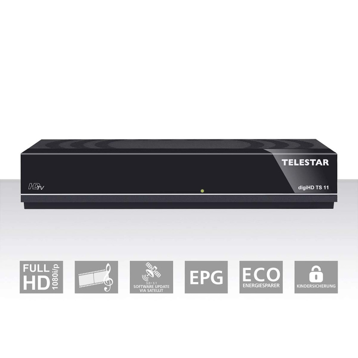 TELESTAR digiHD TS 11 HDTV DVB-S settopbox in de groep HOME ELECTRONICS / Audio & Beeld / TV & Accessoires / Terrestrisch/Boxer bij TP E-commerce Nordic AB (C78715)