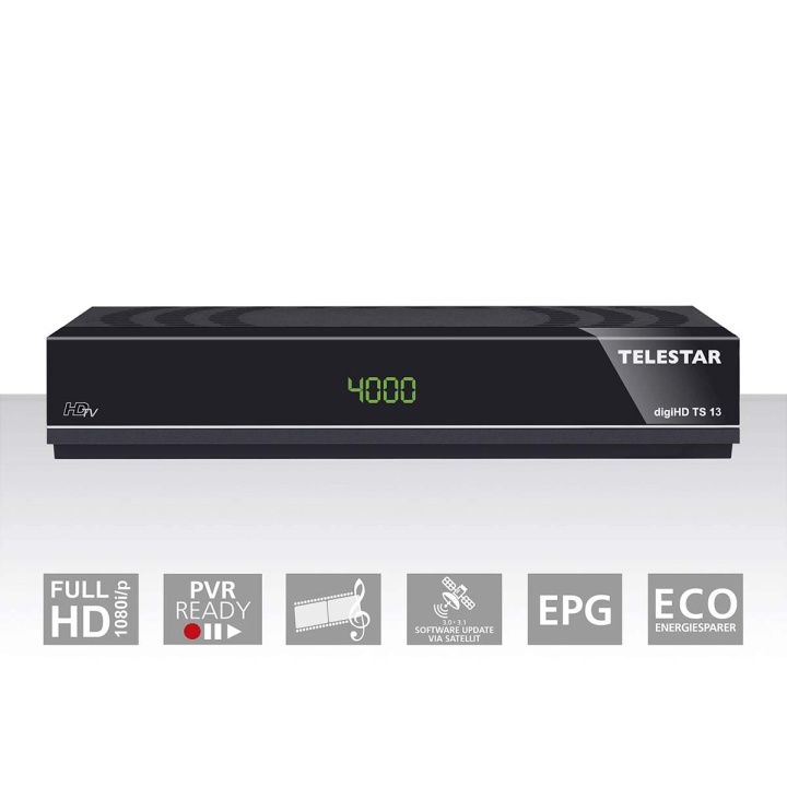 TELESTAR digiHD TS 13 HDTV satelliet ontvanger in de groep HOME ELECTRONICS / Audio & Beeld / TV & Accessoires / Terrestrische/Boxer bij TP E-commerce Nordic AB (C78716)