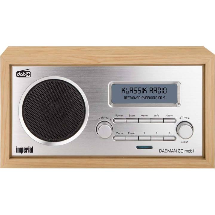 imperial DABMAN 30 Mobiele DAB+ / FM-radio Hout in de groep HOME ELECTRONICS / Audio & Beeld / Thuisbioscoop, Hifi en Draagbaar / Radio & Wekkers / Draadloze audiozender bij TP E-commerce Nordic AB (C78718)