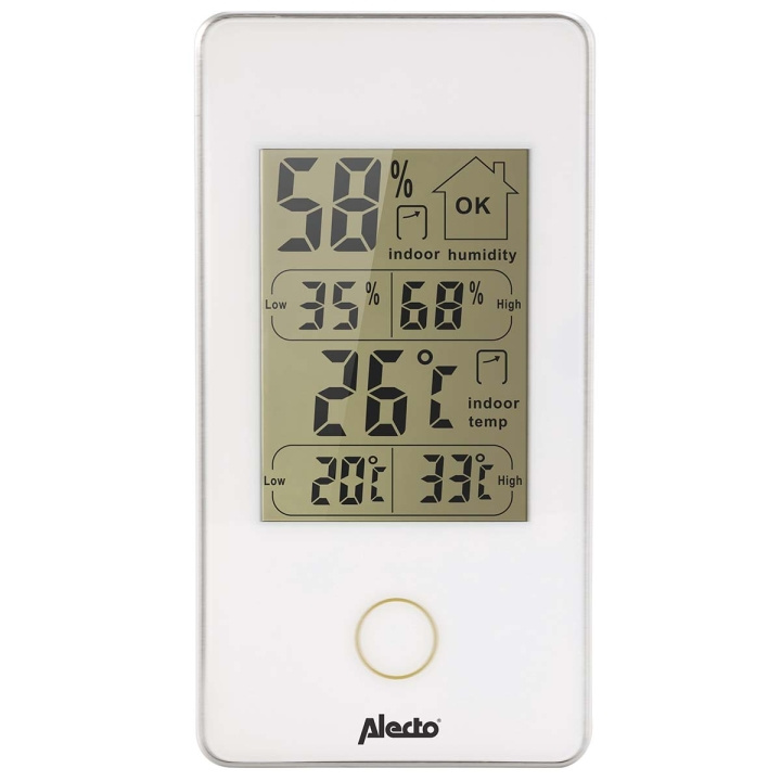 Alecto Digitale binnenthermometer wit in de groep HUISHOUDEN & TUIN / Ventilatoren & Klimaatproducten / Thermometers en weerstations bij TP E-commerce Nordic AB (C78736)