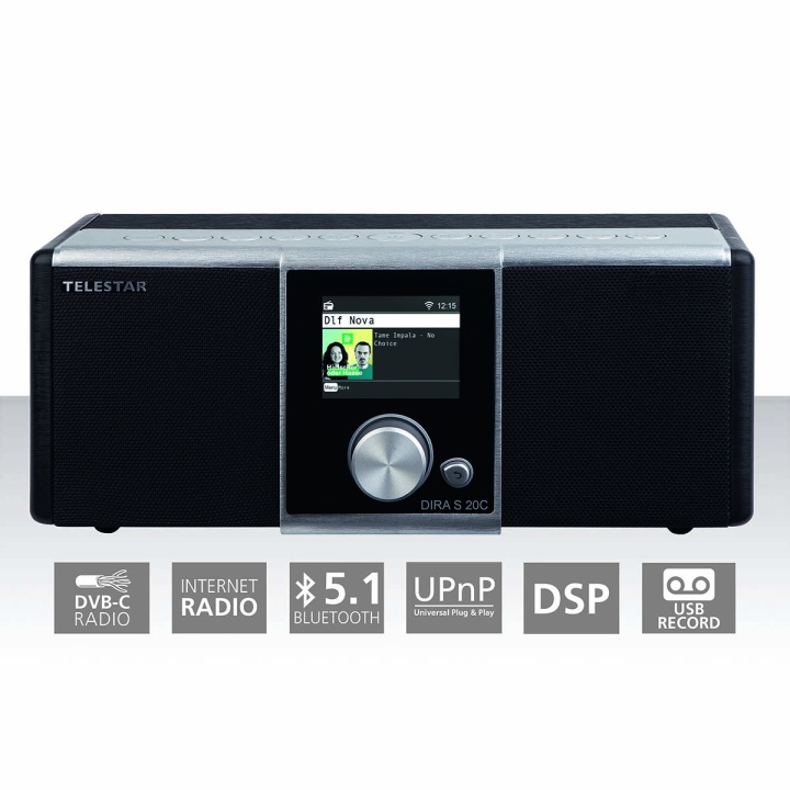 TELESTAR DIRA S 20 C Kabel (DVB-C) en Internet Stereo Radio in de groep HOME ELECTRONICS / Audio & Beeld / Thuisbioscoop, Hifi en Draagbaar / Radio & Wekkers / Draadloze audiozender bij TP E-commerce Nordic AB (C78738)