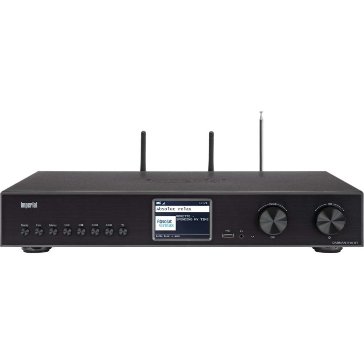 imperial DABMAN i510 BT Multifunctionele radio DAB+ / FM / Internet / Bluetooth Zwart in de groep HOME ELECTRONICS / Audio & Beeld / Thuisbioscoop, Hifi en Draagbaar / Radio & Wekkers / Draadloze audiozender bij TP E-commerce Nordic AB (C78747)