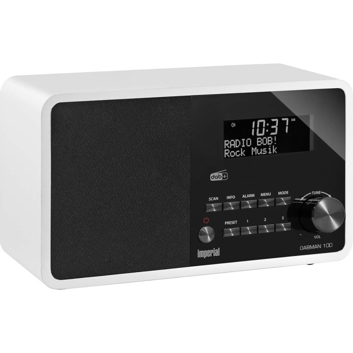 imperial DABMAN 100 DAB+ / FM-radio Wit in de groep HOME ELECTRONICS / Audio & Beeld / Thuisbioscoop, Hifi en Draagbaar / Radio & Wekkers / Draadloze audiozender bij TP E-commerce Nordic AB (C78806)