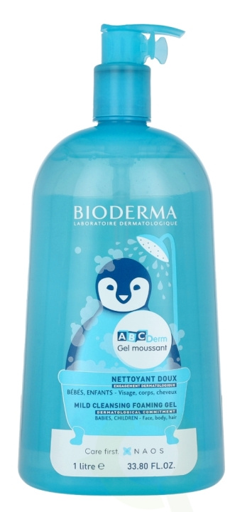 Bioderma ABCDerm Mild Cleansing Foaming Gel 1000 ml in de groep BEAUTY & HEALTH / Huidsverzorging / Lichaamsverzorging / Bad- en douchegels bij TP E-commerce Nordic AB (C78841)