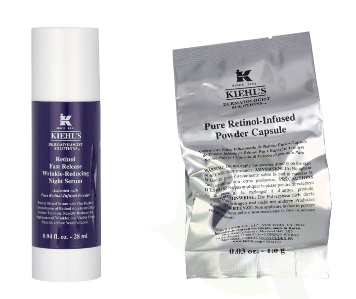 Kiehl\'s Retinol Fast Release Wrinkle-Reducing Night Serum 28 ml in de groep BEAUTY & HEALTH / Huidsverzorging / Gezicht / Huidserum bij TP E-commerce Nordic AB (C78861)