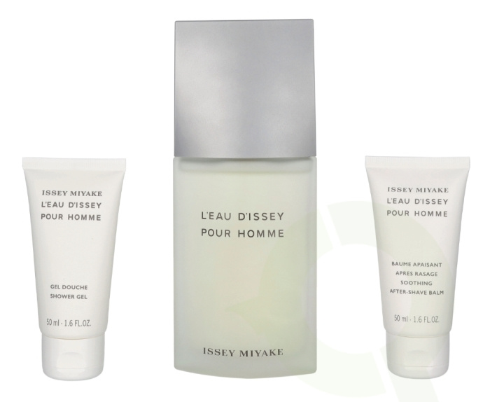 Issey Miyake L\'Eau D\'Issey Pour Homme Giftset 225 ml Edt Spray 125ml/Shower Gel 50ml/After Shave Balm 50ml in de groep BEAUTY & HEALTH / Cadeausets / Cadeausets voor hem bij TP E-commerce Nordic AB (C78867)