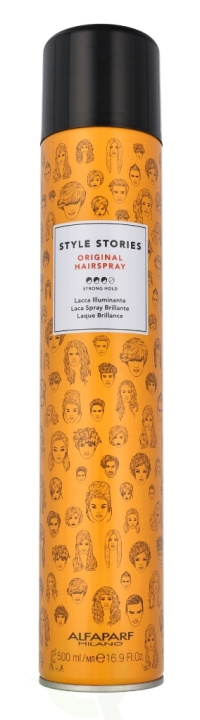 Alfaparf Style Stories Original Hairspray 500 ml in de groep BEAUTY & HEALTH / Haar & Styling / Hair styling / Haarlak bij TP E-commerce Nordic AB (C79016)