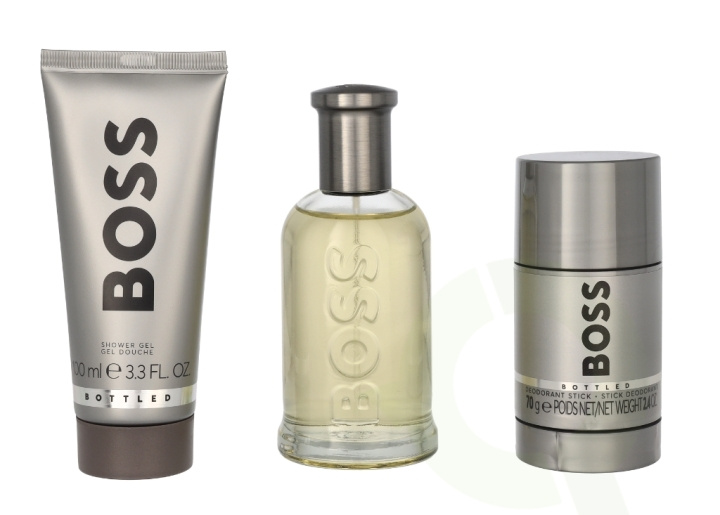 Hugo Boss Bottled Giftset 275 ml Edt Spray 100ml/Shower Gel 100ml/Deodorant Stick 75ml in de groep BEAUTY & HEALTH / Cadeausets / Cadeausets voor hem bij TP E-commerce Nordic AB (C79075)