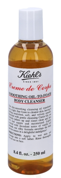 Kiehl\'s Creme De Corps Smoothing Oil-To-Foam Body Cleanser 250 ml in de groep BEAUTY & HEALTH / Makeup / Make-up verwijderen bij TP E-commerce Nordic AB (C79113)