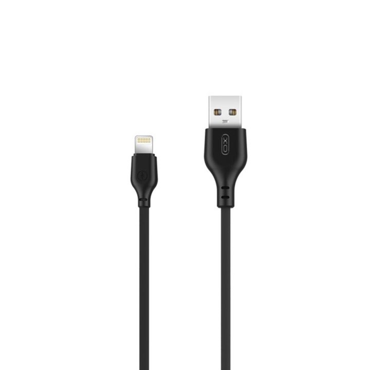 XO kabel NB103 USB - Lightning 2,0 m 2,1A svart in de groep SMARTPHONE & TABLETS / Opladers & Kabels / Kabels / Kabels Lightning bij TP E-commerce Nordic AB (C79138)