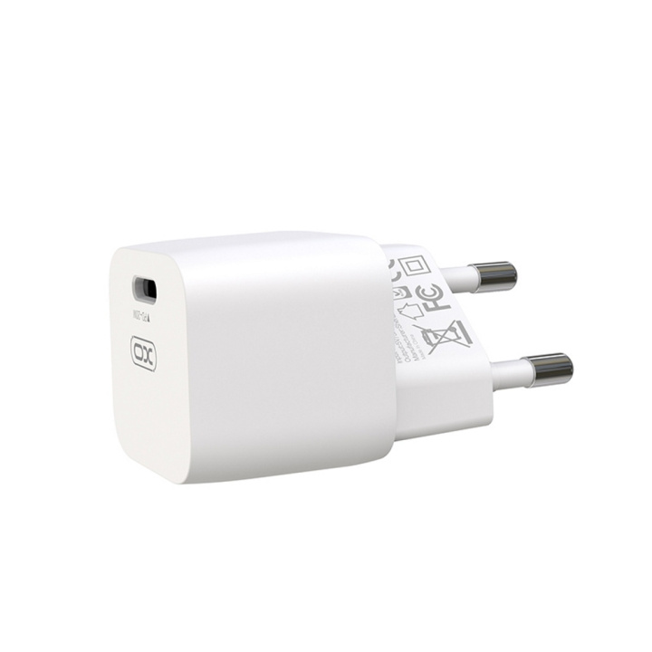 XO väggladdare CE01B PD 20W 1x USB-C vit in de groep SMARTPHONE & TABLETS / Opladers & Kabels / Wandoplader / Wandoplader Type C bij TP E-commerce Nordic AB (C79168)