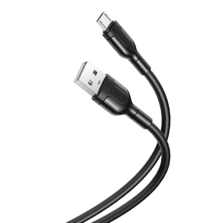 XO kabel NB212 USB - microUSB 1,0 m 2,1A svart in de groep SMARTPHONE & TABLETS / Opladers & Kabels / Kabels / Kabels microUSB bij TP E-commerce Nordic AB (C79185)