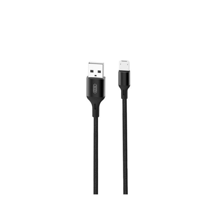 XO kabel NB143 USB - microUSB 2,0 m 2,4A svart in de groep COMPUTERS & RANDAPPARATUUR / Computerkabels / USB / Micro-USB bij TP E-commerce Nordic AB (C79195)