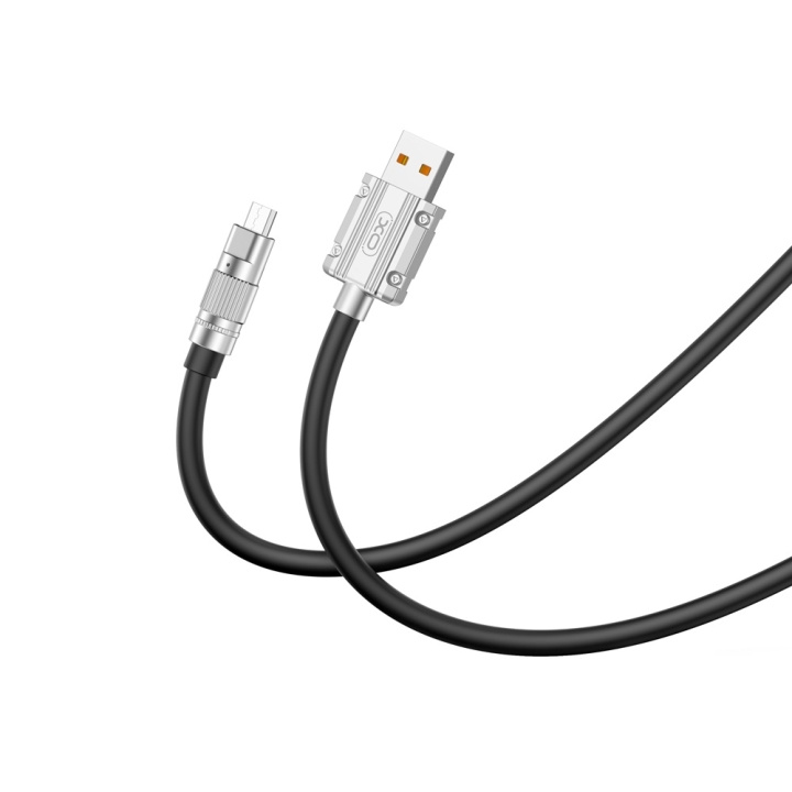 XO kabel NB227 USB - microUSB 1,2 m 6A svart in de groep COMPUTERS & RANDAPPARATUUR / Computerkabels / USB / Micro-USB bij TP E-commerce Nordic AB (C79228)