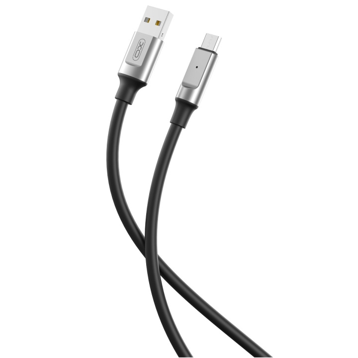 XO kabel NB251 USB - microUSB 1,0 m 6A svart in de groep COMPUTERS & RANDAPPARATUUR / Computerkabels / USB / Micro-USB bij TP E-commerce Nordic AB (C79261)