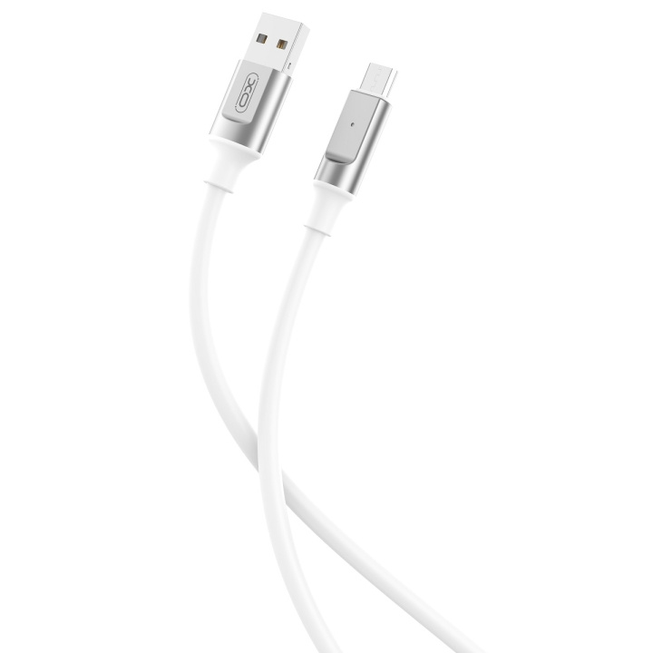 XO kabel NB251 USB - microUSB 1,0 m 6A vit in de groep COMPUTERS & RANDAPPARATUUR / Computerkabels / USB / Micro-USB bij TP E-commerce Nordic AB (C79262)