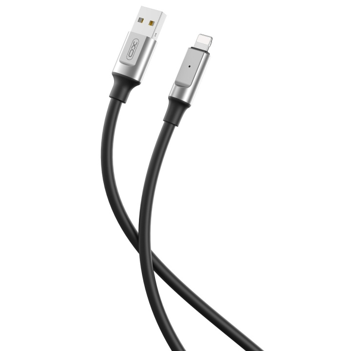 XO kabel NB251 USB - Lightning 1,0 m 6A svart in de groep SMARTPHONE & TABLETS / Opladers & Kabels / Kabels / Kabels Lightning bij TP E-commerce Nordic AB (C79264)