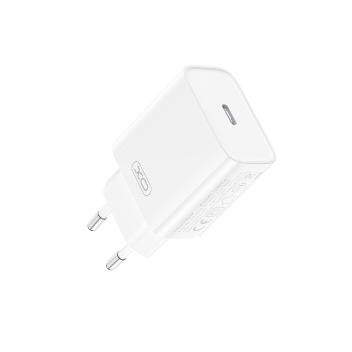 XO väggladdare CE15 PD 20W 1x USB-C vit in de groep SMARTPHONE & TABLETS / Opladers & Kabels / Wandoplader / Wandoplader Type C bij TP E-commerce Nordic AB (C79269)