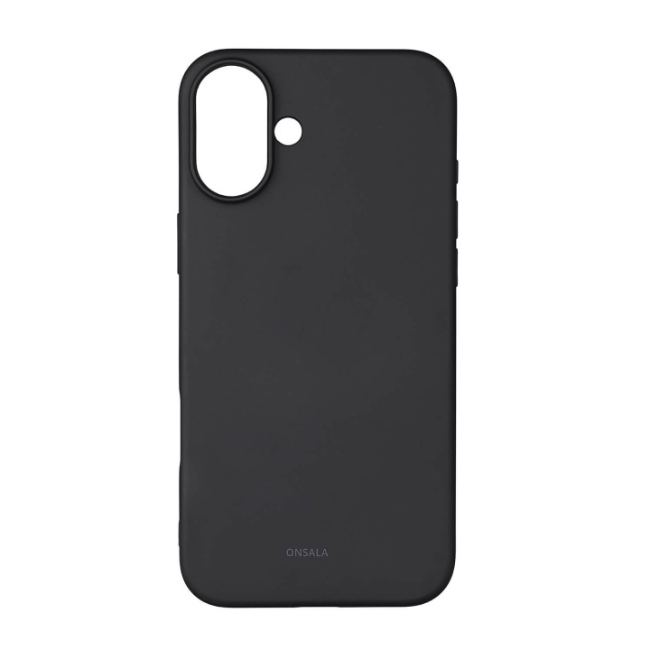 Onsala Mobilskal med Silikonkänsla Black - iPhone 16 Plus in de groep SMARTPHONE & TABLETS / Mobielbescherming / Apple / iPhone 16 bij TP E-commerce Nordic AB (C79401)