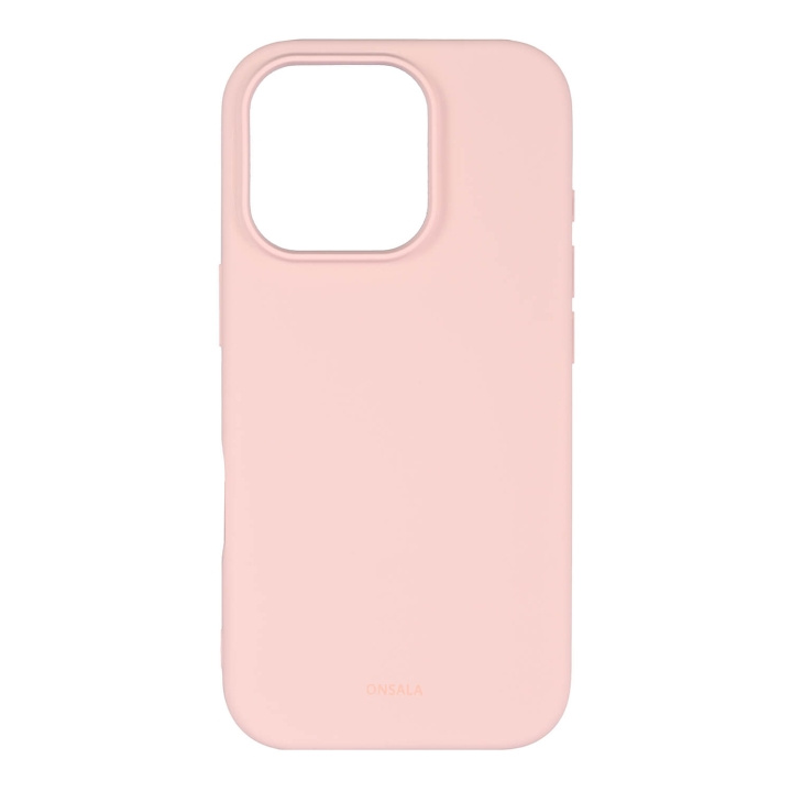 Onsala Mobilskal med Silikonkänsla Chalk Pink - iPhone 16 Pro in de groep SMARTPHONE & TABLETS / Mobielbescherming / Apple / iPhone 16 bij TP E-commerce Nordic AB (C79467)