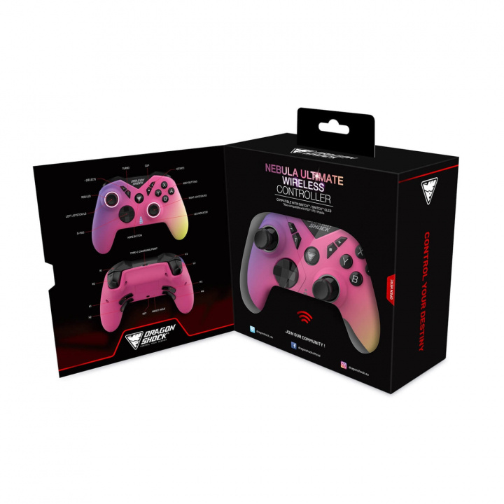 DragonShock Trådlös Kontroll Nebula Pro för NSW Candy in de groep HOME ELECTRONICS / Spelconsoles en accessoires / Overige games bij TP E-commerce Nordic AB (C79484)